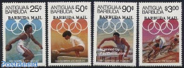 Barbuda 1984 Olympic Games 4v, Mint NH, Sport - Cycling - Gymnastics - Olympic Games - Ciclismo
