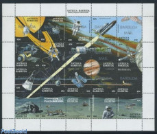 Barbuda 1990 Space History 20v M/s, Mint NH, Transport - Space Exploration - Barbuda (...-1981)