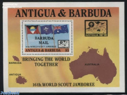 Barbuda 1988 World Jamboree S/s, Mint NH, Sport - Scouting - Barbuda (...-1981)