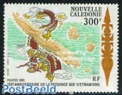 New Caledonia 1991 Vietnamese People 1v, Mint NH, Various - Maps - Neufs