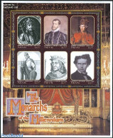 Nevis 2000 World Monachies 6v M/s, Mint NH, History - Kings & Queens (Royalty) - Königshäuser, Adel