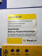 Aufkleber Ident. Brief - Post Material NEU 8x8cm - Ensayos & Reimpresiones