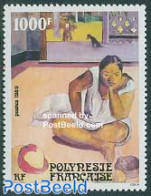 French Polynesia 1989 Gaugin Painting 1v, Mint NH, Nature - Dogs - Art - Modern Art (1850-present) - Paintings - Paul .. - Nuovi