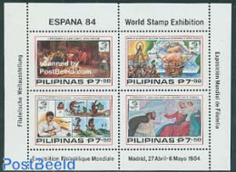 Philippines 1984 Espana 84 S/s, Mint NH, History - Various - Explorers - Maps - Esploratori