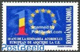 Romania 2003 E.U. Treaty 1v, Mint NH, History - Europa Hang-on Issues - Nuovi
