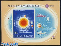 Romania 1981 Planets S/s (constellation), Mint NH, Science - Astronomy - Ongebruikt