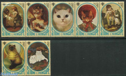 Sao Tome/Principe 1981 Cats 7v, Mint NH, Nature - Various - Cats - Year Of The Child 1979 - Sao Tome En Principe