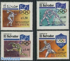 El Salvador 1996 MOdern Olympics 4v, Mint NH, Sport - Athletics - Olympic Games - Athletics