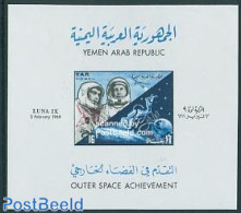 Yemen, Arab Republic 1966 Luna 9, S/s, Mint NH, Transport - Space Exploration - Other & Unclassified