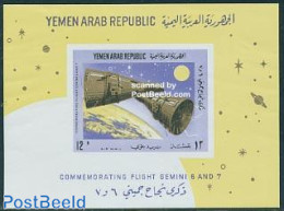 Yemen, Arab Republic 1966 Gemini 6 & 7 S/s, Mint NH, Transport - Space Exploration - Other & Unclassified