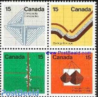 Canada 1972 Int. Congresses 4v [+] Or [:::] Normal Paper, Mint NH, History - Science - Geology - Computers & IT - Stat.. - Nuovi