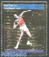 Central Africa 1983 Olympic Games 1v, Gold, Mint NH, Sport - Athletics - Olympic Games - Atletica
