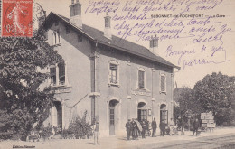 Saint Bonnet De Rochefort (03 Allier) La Gare - édit. Bionnier Circulée 1908 - Other & Unclassified