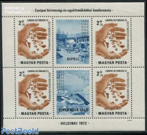 Hungary 1973 European Safety Conference S/s, Mint NH, History - Various - Europa Hang-on Issues - Maps - Ongebruikt