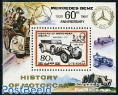 Korea, North 1986 History Of Motor Car S/s (Daimler, Benz), Mint NH, Transport - Automobiles - Cars