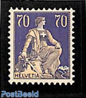 Switzerland 1921 70c, Violet/brown, Stamp Out Of Set, Unused (hinged) - Nuevos