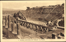 CPA Timgad Algerien, Das Theater, Römische Ruinen - Altri & Non Classificati