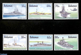 Bahamas 2001 Ships 6v, Mint NH, Transport - Helicopters - Ships And Boats - Helicopters