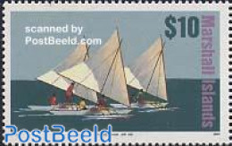 Marshall Islands 1994 Definitive, Boat 1v, Mint NH, Sport - Transport - Kayaks & Rowing - Ships And Boats - Remo