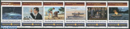 Marshall Islands 1995 J.F. Kennedy 6v [:::::], Mint NH, History - Science - Transport - American Presidents - Atom Use.. - Schiffe