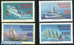 Marshall Islands 1995 Definitives, Ships 4v, Mint NH, Transport - Ships And Boats - Boten