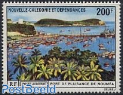 New Caledonia 1971 Yacht Harbour 1v, Mint NH, Transport - Ships And Boats - Ongebruikt
