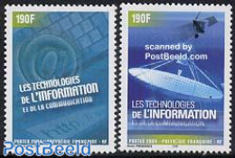 French Polynesia 2004 Information Technology 2v, Mint NH, Science - Transport - Computers & IT - Telecommunication - S.. - Nuovi