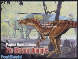 Papua New Guinea 2004 Preh. Animals S/s, Afrovenator, Mint NH, Nature - Prehistoric Animals - Preistorici
