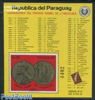 Paraguay 1977 Nobel Prize Literature S/s, Mint NH, History - Nobel Prize Winners - Art - Authors - Nobel Prize Laureates