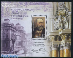 Romania 2010 Eugeniu Carada S/s, Mint NH, Transport - Various - Trams - Banking And Insurance - Ungebraucht