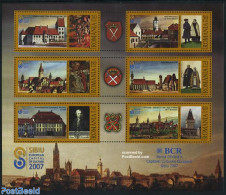 Romania 2007 Sibiu European Capital 6v M/s, Mint NH, History - Various - Europa Hang-on Issues - Costumes - Art - Brid.. - Unused Stamps