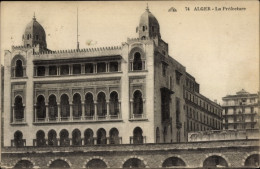CPA Algier Algerier, Die Präfektur, Präfektur, Säulengang - Sonstige & Ohne Zuordnung