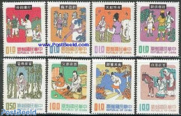 Taiwan 1971 Fairy Tales 8v, Mint NH, Art - Fairytales - Märchen, Sagen & Legenden