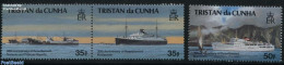 Tristan Da Cunha 1993 Resettlement 30th Anniv. 3v, Mint NH, Transport - Ships And Boats - Ships