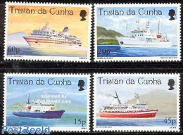 Tristan Da Cunha 1998 Ships 4v, Mint NH, Transport - Ships And Boats - Boten