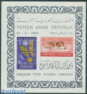 Yemen, Arab Republic 1966 Anti Tuberculosis S/s, Mint NH, Health - Nature - Anti Tuberculosis - Health - Cattle - Malattie