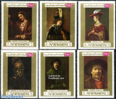 Yemen, Kingdom 1969 Rembrandt 6v, Mint NH, Art - Paintings - Rembrandt - Other & Unclassified