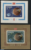 Yemen, Kingdom 1969 Apollo 8 2 S/s, Mint NH, Transport - Space Exploration - Other & Unclassified