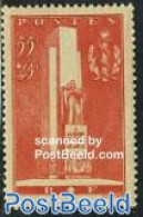 France 1938 Military Health Memorial 1v, Unused (hinged), History - Art - Sculpture - World War I - Unused Stamps