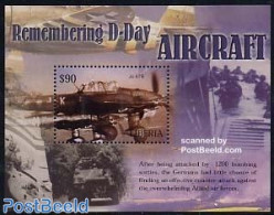 Liberia 2004 D-Day S/s, Mint NH, History - Transport - Militarism - World War II - Aircraft & Aviation - Militares