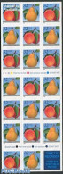 United States Of America 1995 Fruit Booklet S-a, Mint NH, Nature - Fruit - Stamp Booklets - Unused Stamps
