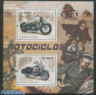 Sao Tome/Principe 2011 Motorcycles 2v M/s, Mint NH, Transport - Motorcycles - Motorräder