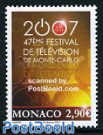 Monaco 2007 Television Festival 1v, Mint NH, Performance Art - Radio And Television - Nuevos