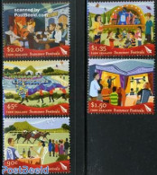 New Zealand 2006 Lazy Hazy Crazy Days Of Summer 5v, Mint NH, Nature - Performance Art - Transport - Butterflies - Hors.. - Unused Stamps