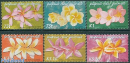 Papua New Guinea 2005 Flowers 6v, Mint NH, Nature - Flowers & Plants - Papua Nuova Guinea
