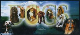 Papua New Guinea 2005 Dogs 4v M/s, Mint NH, Nature - Dogs - Papouasie-Nouvelle-Guinée