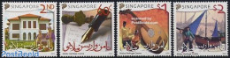 Singapore 2005 Malay Heritage Centre 4v, Mint NH, Performance Art - Transport - Music - Musical Instruments - Ships An.. - Musique
