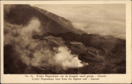 CPA Garoet Garut Java Indonesien, Krater Papandajan Von Der Höchsten Wand Aus Gesehen - Indonésie