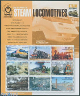 Saint Vincent & The Grenadines 2005 Bequia, Steam Locomotives 9v M/s, British Rail APT, Mint NH, Transport - Railways - Trenes