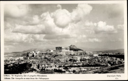 CPA Athen Griechenland, Akropolis Vom Philopappus Gesehen - Greece